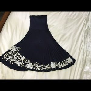 INC Navy convertible dress/skirt